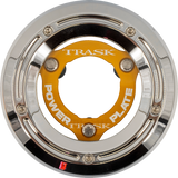 Trask Derby Cover And Power Plate Kit M8 Sftl Chrm/Gold Tm-0052-Ch-Gd