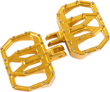 THRASHIN SUPPLY CO. TSC-2031-5-SF Thrashin Supply Co. Floorboards Aggressor Mini Front Softail Gold Tsc-2031-5-Sf