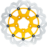 Gbrakes Brake Rotor Front 13" Wave Floating Gold Gbdu031