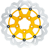Gbrakes GBDU031 Gbrakes Brake Rotor Front 13" Wave Floating Gold Gbdu031