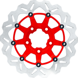 Gbrakes GBDU032 Gbrakes Brake Rotor Front 13" Wave Floating Red Gbdu032