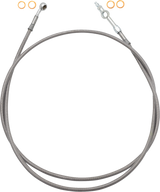 FAT BAGGERS INC. 120063 Fat Baggers Inc. Ez Install Brake Line Full Length 63" Stnl Braid 120063