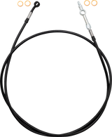 Fat Baggers Inc. Ez Install Brake Line Full Length 63" Black Braid 120063-B