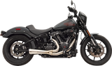 BASSANI XHAUST 1S75 Bassani Xhaust Exhaust Short Ripper 2:1 Chrome M8 Softail 1S75