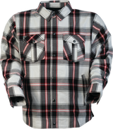 Z1R Jacket Ashwood Flannel White/Red Lg