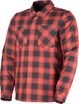 ICON Icon Jacket Fallblock Flannel Red Xl