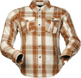 Z1R Jacket Wmn Ashwood Flannel Brown/Beige Sm
