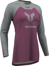 THOR Thor Jersey Womens Ridemode Menace Purple/Gray Lg