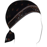 ZAN HEADGEAR ZL197 Zan Headgear Flydanna Sportflex - Black/Orange Classic Bandana Zl197