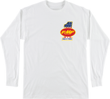FMF HO25119901WHTMD Fmf Tee Long Sleeve America First White Md Ho25119901Whtmd