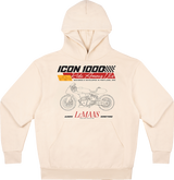 Icon Hoodie Always Something Ivory Lg