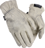 Thrashin Supply Co. Glove Roper Leather Bone White Xs Trg-00-07