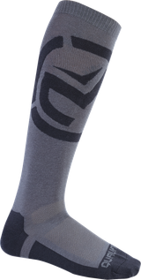 MOOSE OFFROAD 3431-0896 Moose Offroad Sock Qualifer Black/Grey Sm/Md 3431-0896