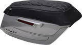 Mustang Cover Saddlebag Lid Dlx Diam Gun Metal Gray Thread 88470Gm