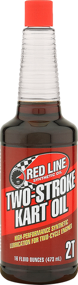 RED LINE SYNTHETIC OIL 40403 Red Line Synthetic Oil 2T Kart Oil - 16Oz 40403