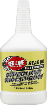 RED LINE SYNTHETIC OIL 58504 Red Line Synthetic Oil Super Light Shockproof Gear Oil - 1Q 58504
