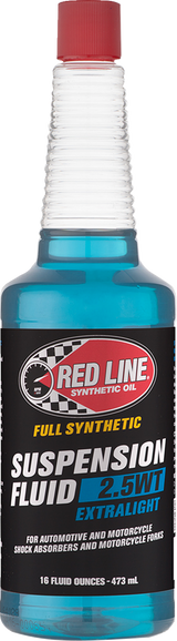 RED LINE SYNTHETIC OIL 91112 Red Line Synthetic Oil Extra Light 2.5 Wt Suspension Fluid - 16Oz 91112