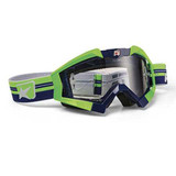ARIETE 13950-TANV Ariete Mx Goggles Riding Crows Top White Blue Outriggers 13950-Tanv