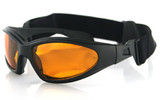 Bobster Gxr Sunglass Black Frame Anti-Fog Amber Lenses Gxr001A
