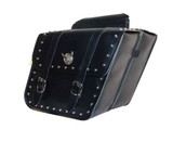 DOWCO LUGGAGE SB703 Dowco Luggage Studded Series With Silver Eagle Pins And Gold Conchos Sb703