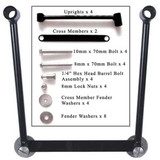 DOWCO LUGGAGE 58633-00 Dowco Luggage Universal Hard Mount Kit / Saddlebag Support 58633-00