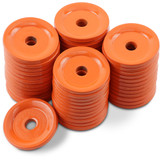 Woody'S Support Plates - Orange - Round - 48 Pack Arg-3805-48