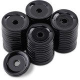 Woody'S Support Plates - Black - Round - 48 Pack Arg-3810-48
