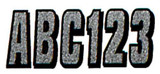 HARDLINE PRODUCTS SIBLK320 Hardline Products 3" Block Letter & Number Kit Silver / Black Siblk320