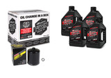 Maxima Lubricants V-Twin Quick Change Kit Synthetic W/ Black Filter Twin Cam 90-119014B