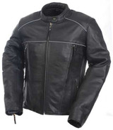 MOSSI 20-219-12 Mossi Mossi Womens Premium Leather Jacket Size 6 Black 20-219-12