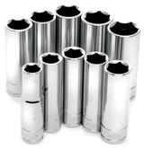 Performance Tool 10Pc 3/8" Dr Met Dw Socket Set W38402