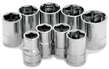 PERFORMANCE TOOL W32002 Performance Tool 9Pc 1/2" Dr Sae Socket Set W32002