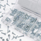 Performance Tool Hex Head Drill Screw Assortment 200 Pieces W5220