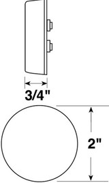 Peterson Manufacturing 2" Sealed Light Amber 146A