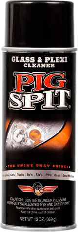 PIG SPIT DETAILER PSGP Pig Spit Detailer Pig Spit Glass & Plexi Cleaner 13 Oz Psgp