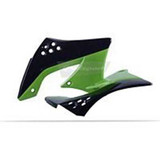 POLISPORT 8415900004 Polisport Radiator Scoops Kx450F Black/ Green 05 8415900004