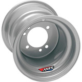 AMS AMS100 Ams Steel Wheel - Rear - Chrome - 8X8.5 - 3/100 - 4/100 - 3.5+5 Ams100