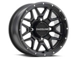 RACELINE WHEELS A94B-47056+10 Raceline Wheels Raceline Krank Black 14X7 4X156 +10Mm A94B-47056+10