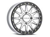 RACELINE WHEELS A14SB-51037+10 Raceline Wheels Raceline Alpha Hyper Silver W/ Blk Ring 15X10 4X137 +10 A14Sb-51037+10