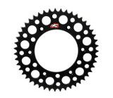 RENTHAL 121U-428-48GPBK Renthal Renthal Rear Ultralight Sprocket Black Grooved 48T 121U-428-48Gpbk