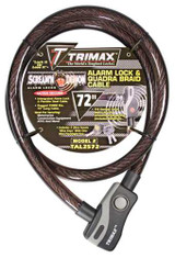 TRIMAX LOCKS TAL2572 Trimax Locks Trimax Alarmed Lock & Quadra-Braid Cable 72'' Tal2572