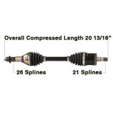 TYTANEUM CAN-6089HD Tytaneum Cv Axle Heavy Duty Replacement Can-Am Can-6089Hd