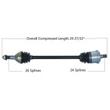 TYTANEUM 813-0050 Tytaneum Tytaneum Oe Replacement Cv Axle Can-Am Rear Left / Right 813-0050