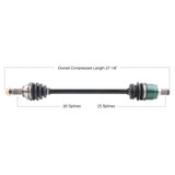 TYTANEUM 813-0070 Tytaneum Tytaneum Oe Replacement Cv Axle Honda Rear Left / Right 813-0070