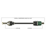 TYTANEUM 813-0149 Tytaneum Tytaneum Oe Replacement Cv Axle Polaris Front Left / Right 813-0149