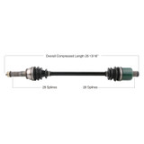 TYTANEUM 813-0160 Tytaneum Tytaneum Oe Replacement Cv Axle Polaris Rear Left / Right 813-0160