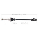 TYTANEUM 813-0164 Tytaneum Tytaneum Oe Replacement Cv Axle Polaris Front Left / Right 813-0164