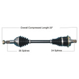 TYTANEUM 813-0237 Tytaneum Tytaneum Heavy Duty Cv Axle Can-Am Rear Left 813-0237