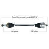 TYTANEUM 813-0255 Tytaneum Tytaneum Heavy Duty Cv Axle Can-Am Rear Left / Right 813-0255