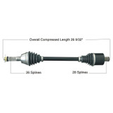 Tytaneum Tytaneum Heavy Duty Cv Axle Polaris Rear Left / Right 813-0298